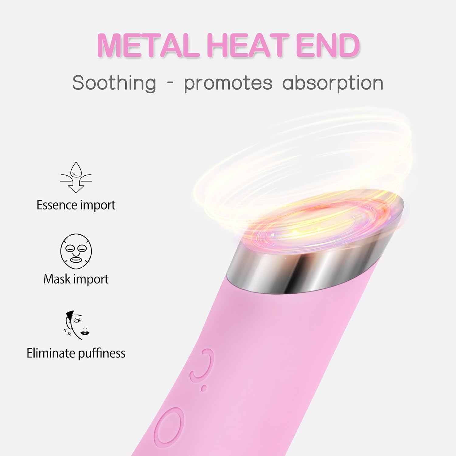 Revitalize Your Skin with the Rechargeable Silicone Facial Cleansing Brush - Deep Clean & Heat Massage for All Skin Types (Pink)